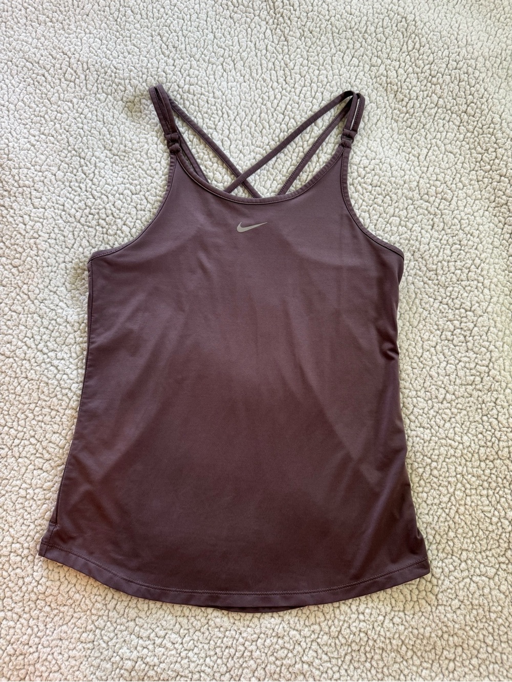 Nike Women's Deep Plum Crisscross Strap Tank